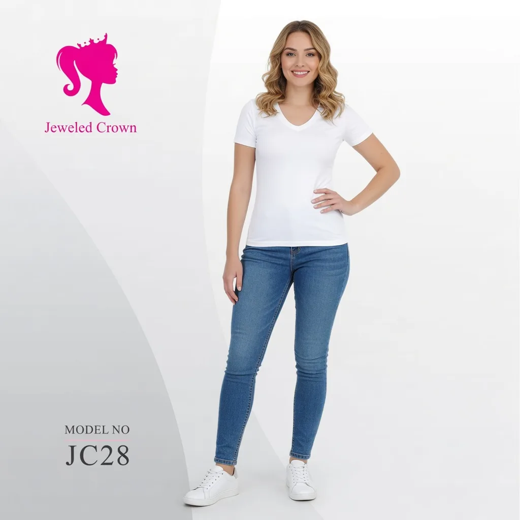 V-Neck Tee White