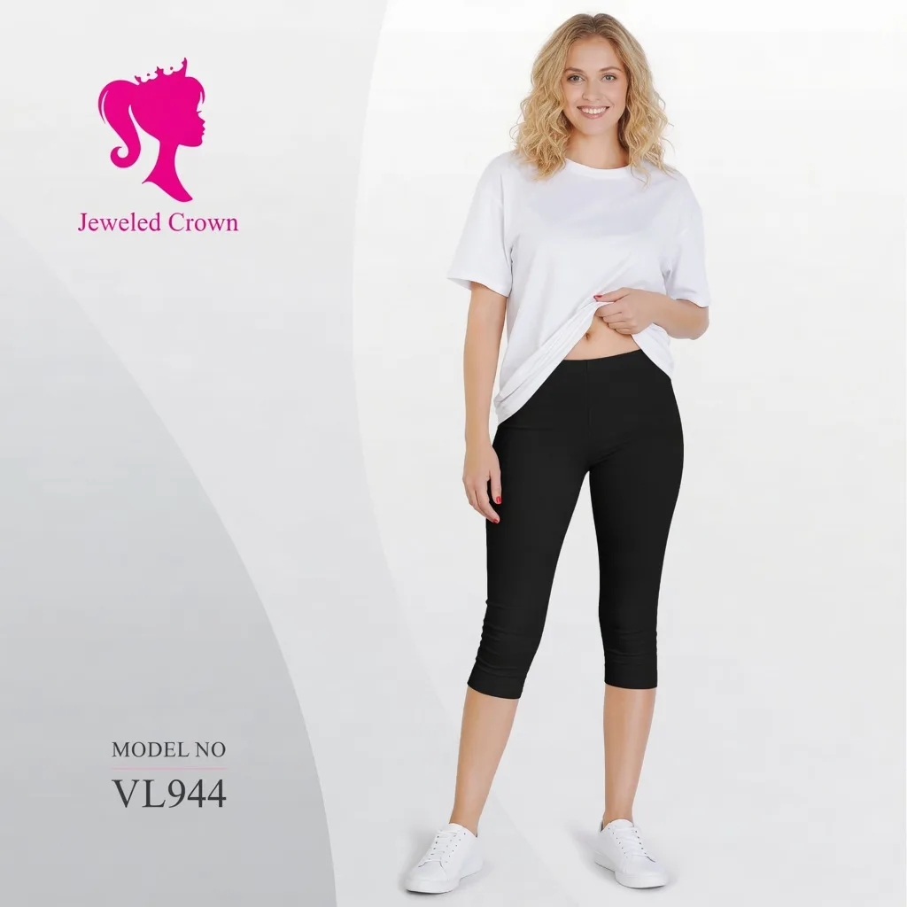 Three Quarters Legging Black