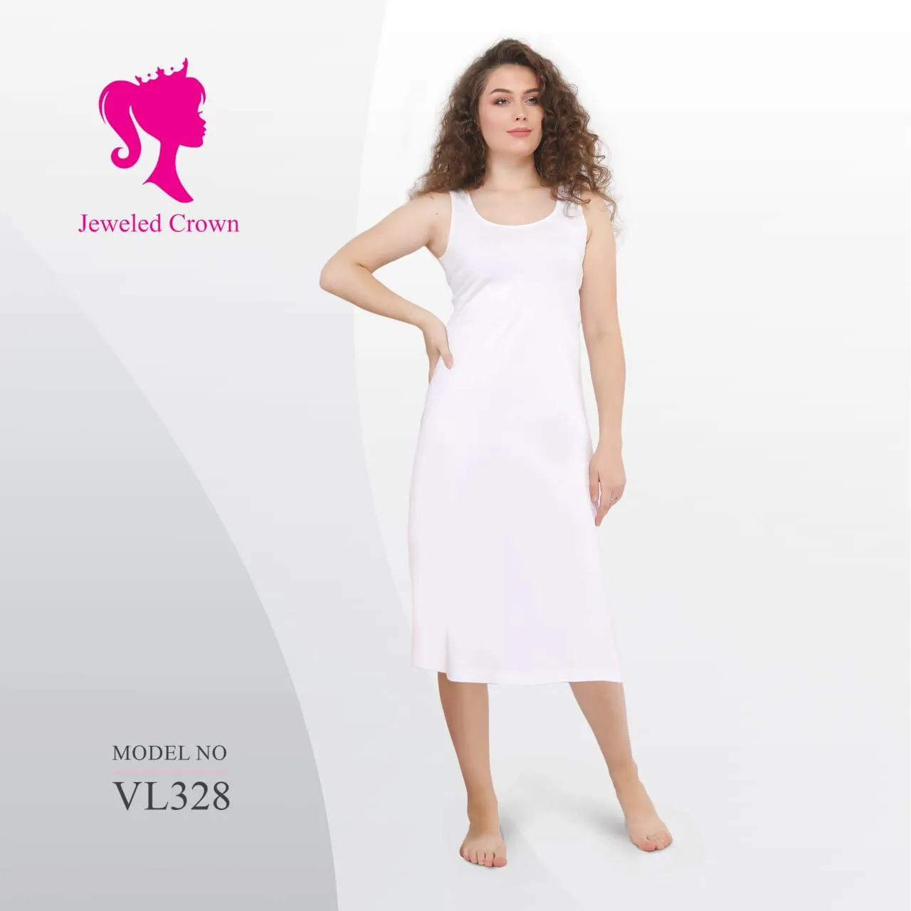 Long Underdress White