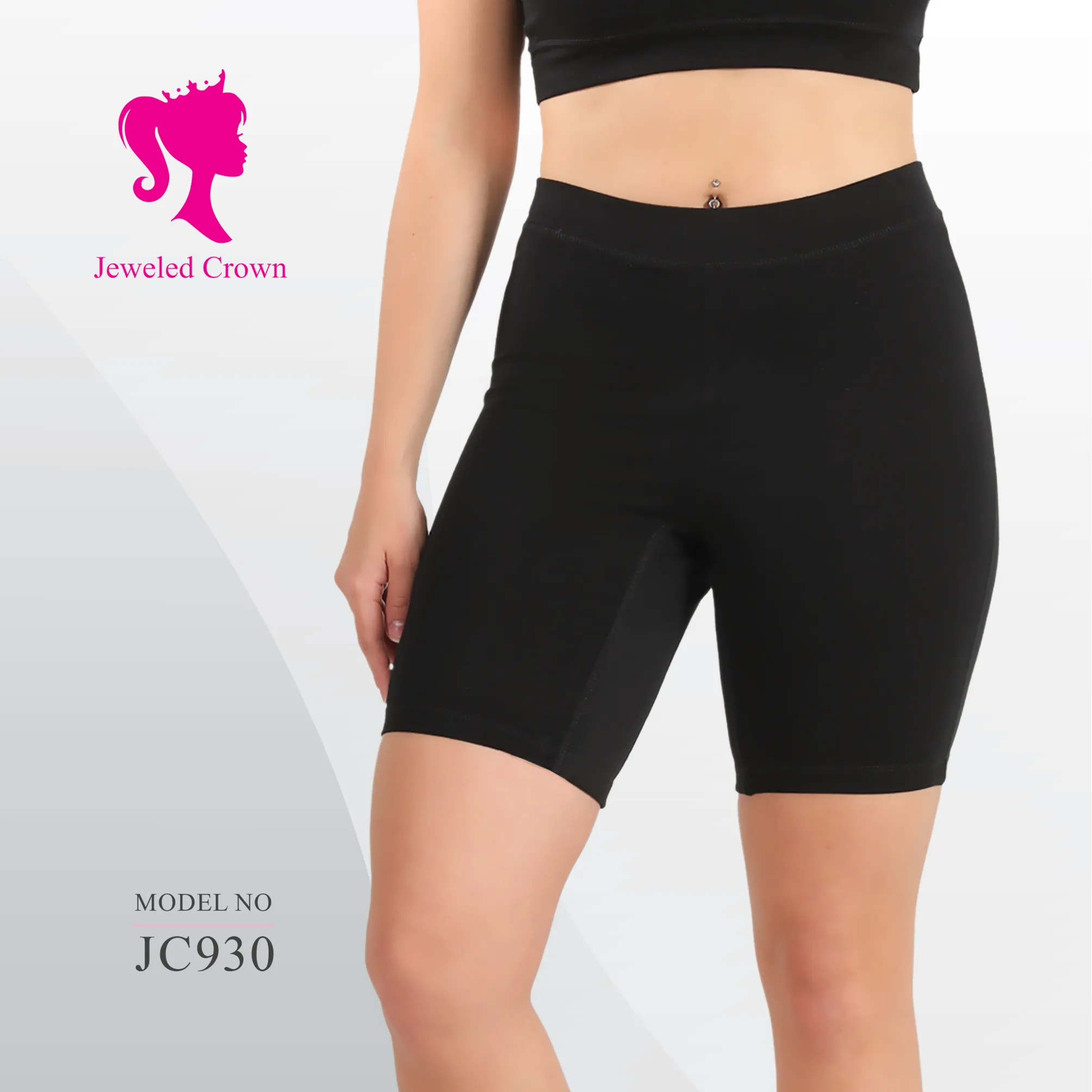 Short double gusset Black