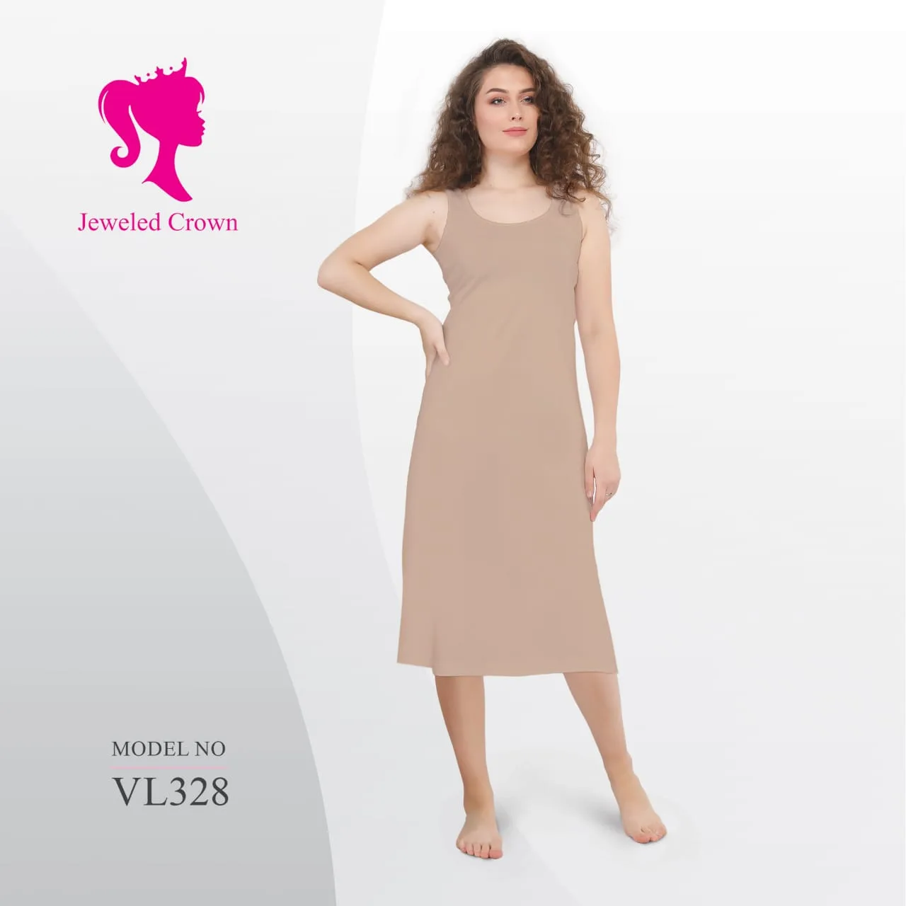 Long Underdress Beige